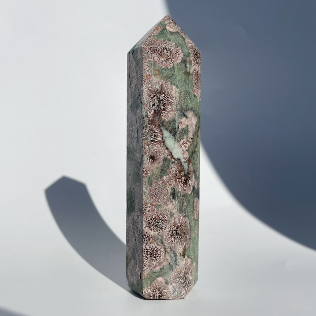 グリーンフラワージャスパー タワー05◇ Green Flower Jasper ◇天然石・鉱物・パワーストーン