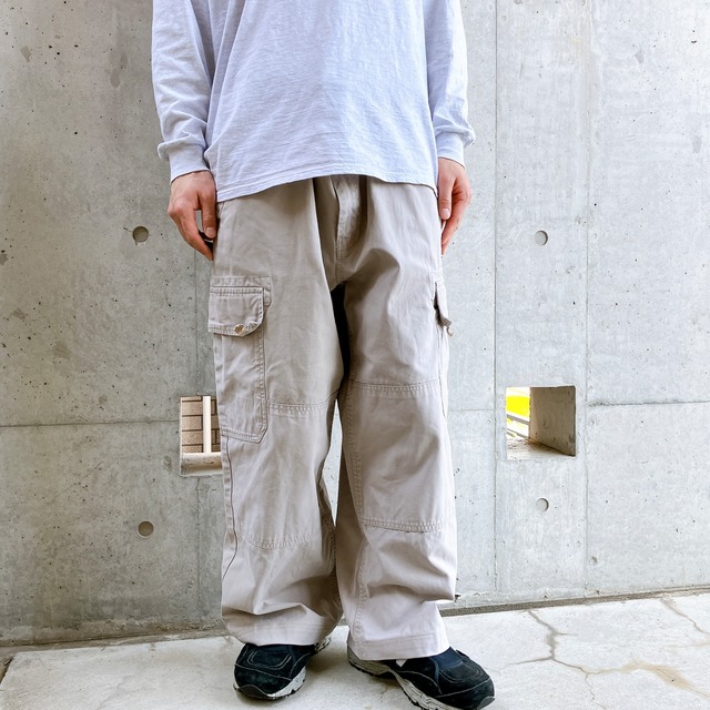 00's old gap double knee duck cargo pants オールドギャップ ダブルニー ダック地 カーゴパンツ HeLa