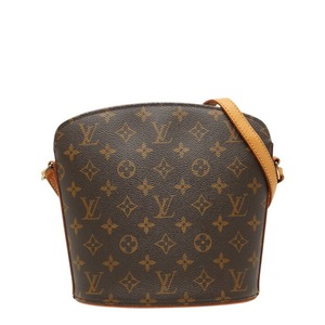 ルイ ヴィトン モノグラム ドルーオ 斜め掛け ショルダーバッグ M51290 ブラウン PVC レザー レディース LOUIS VUITTON 【中古】