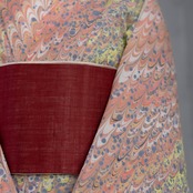 「不死鳥の羽」〜ピーコック柄×ドット〜セオアルファ〜浴衣・夏着物・単衣