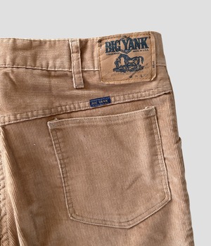 -BIG YANK- Vintage 70s W36 Corduroy Flare Pants made in USA
