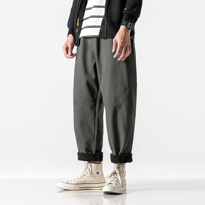【新作】【送料無料】 Yidao Vintage 2019 Winter ese Retro Straight Pants Men's Loose TrendyDrawstringオーバーオールスペシャル-Alibaba レトロ ウィンター 冬物 ビンテージ hip6-16119107911352