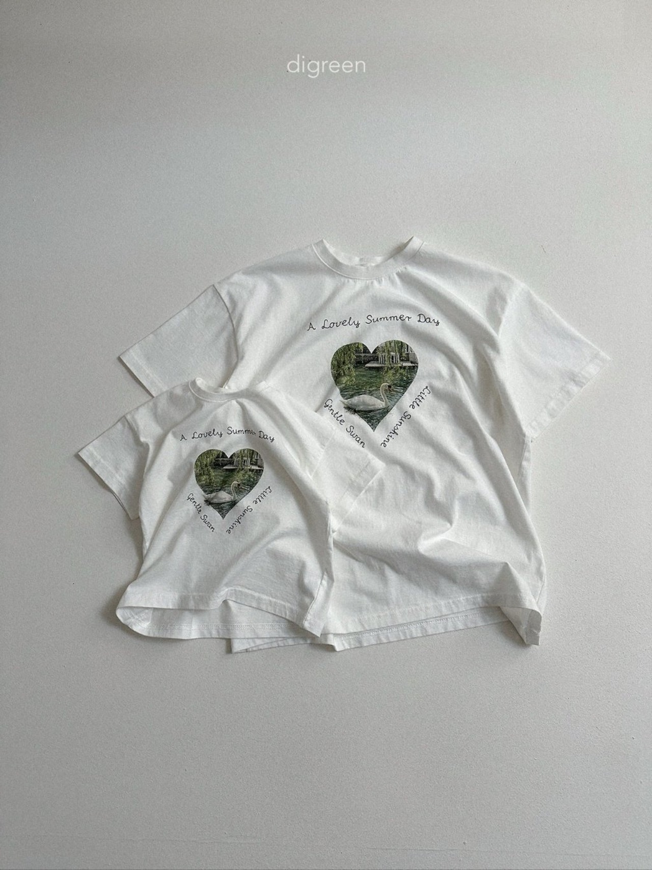 【取寄/韓国直送】digreen 26/SM  ピュアスワンTシャツ｜夏服｜韓国子供服