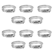 YFFSFDC ホースバンド 304ステンレス ホースクリップ Φ18-32mm対応 調整可能 強力固定 手締めホースバンド 汎用 ホース締め金 10個入り