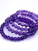 ◆ブレスレット◆ 合成 アメジスト 約6mm