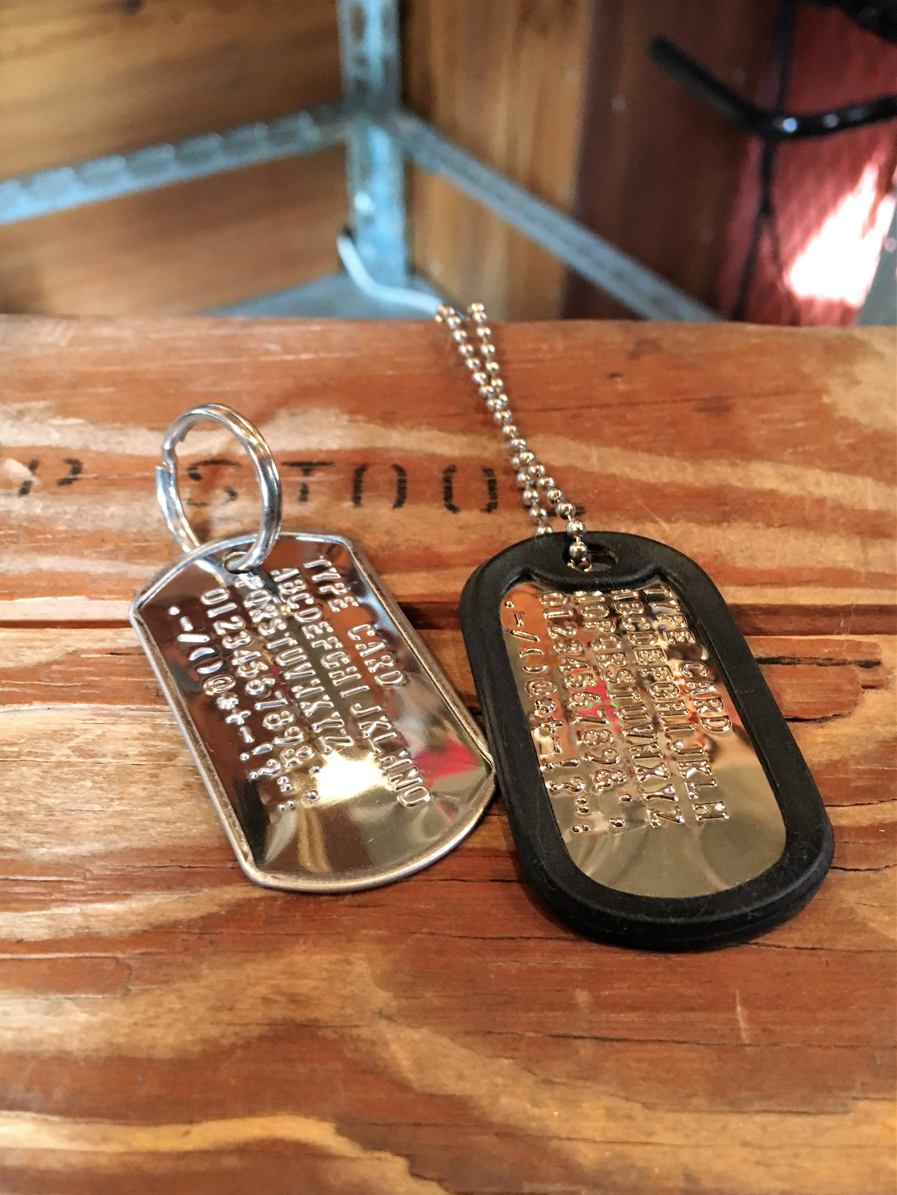 ステンレスタグ(USA製)・メッキあり