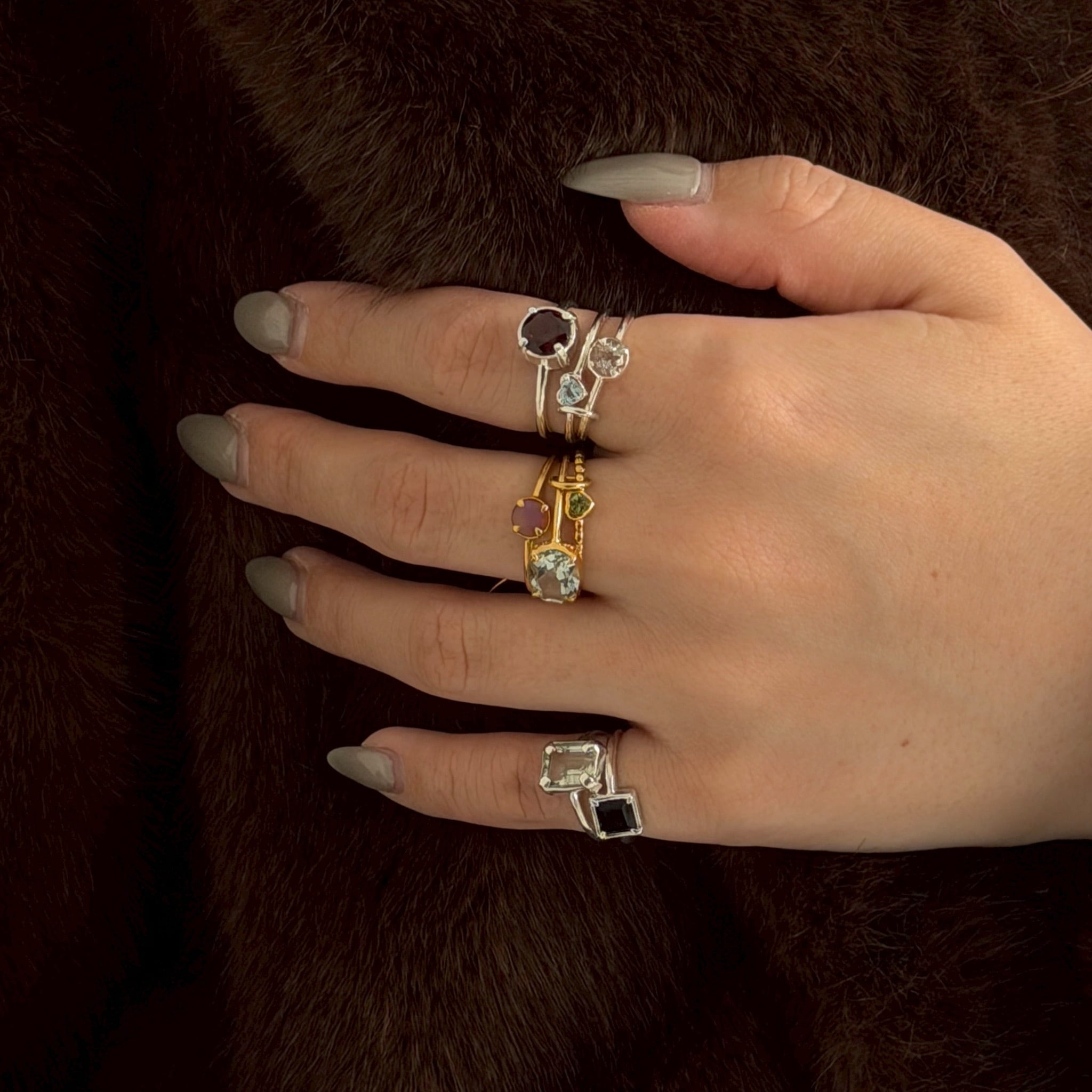triple mygem ring（K18 coating ver.） | nanagu
