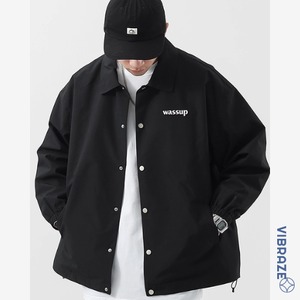 ワンポイントロゴコーチジャケット vi1628