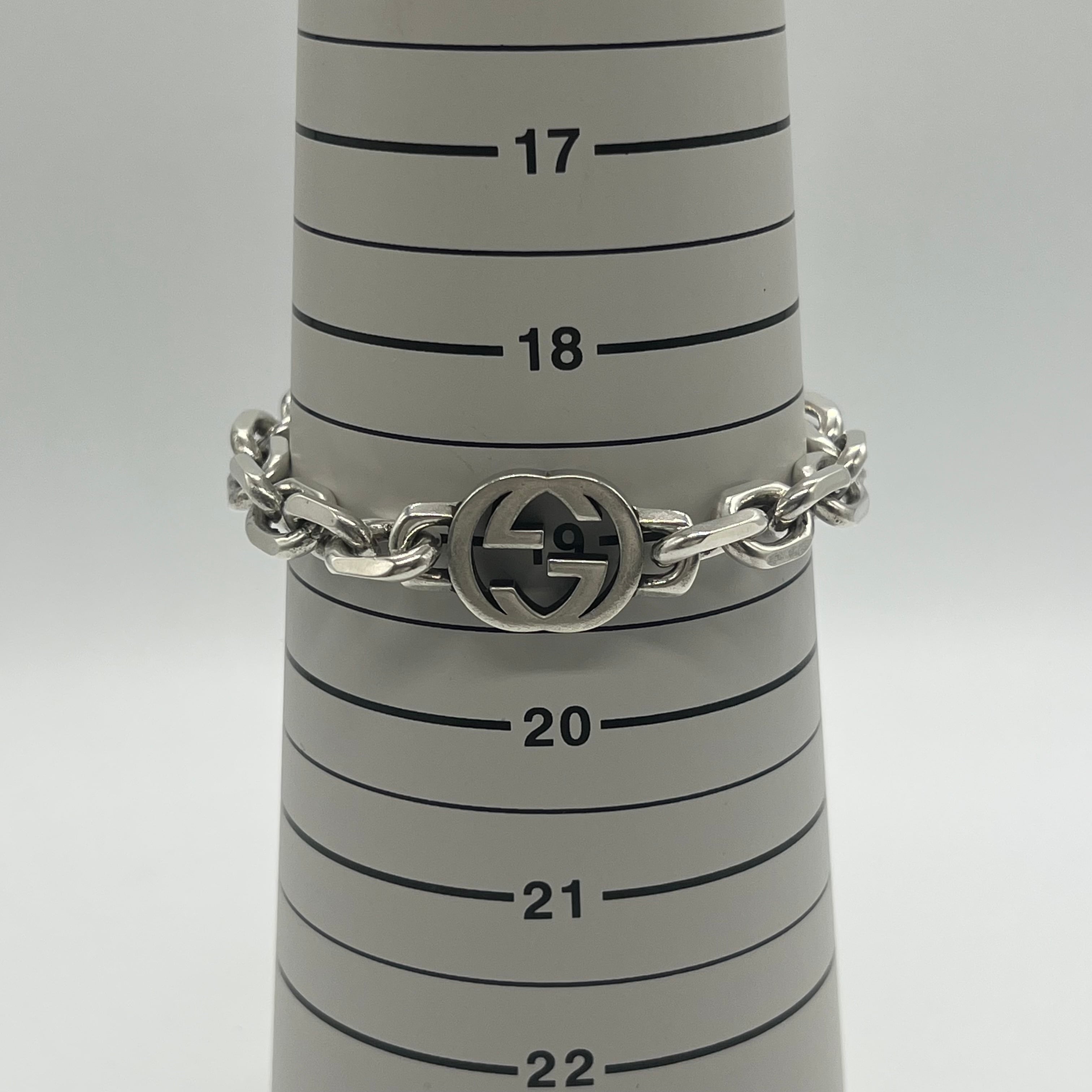 GUCCI インターロッキングG ブレスレット 19表記 グッチ GUCCI インターロッキングGブレスレット 表記サイズ19 Ag925