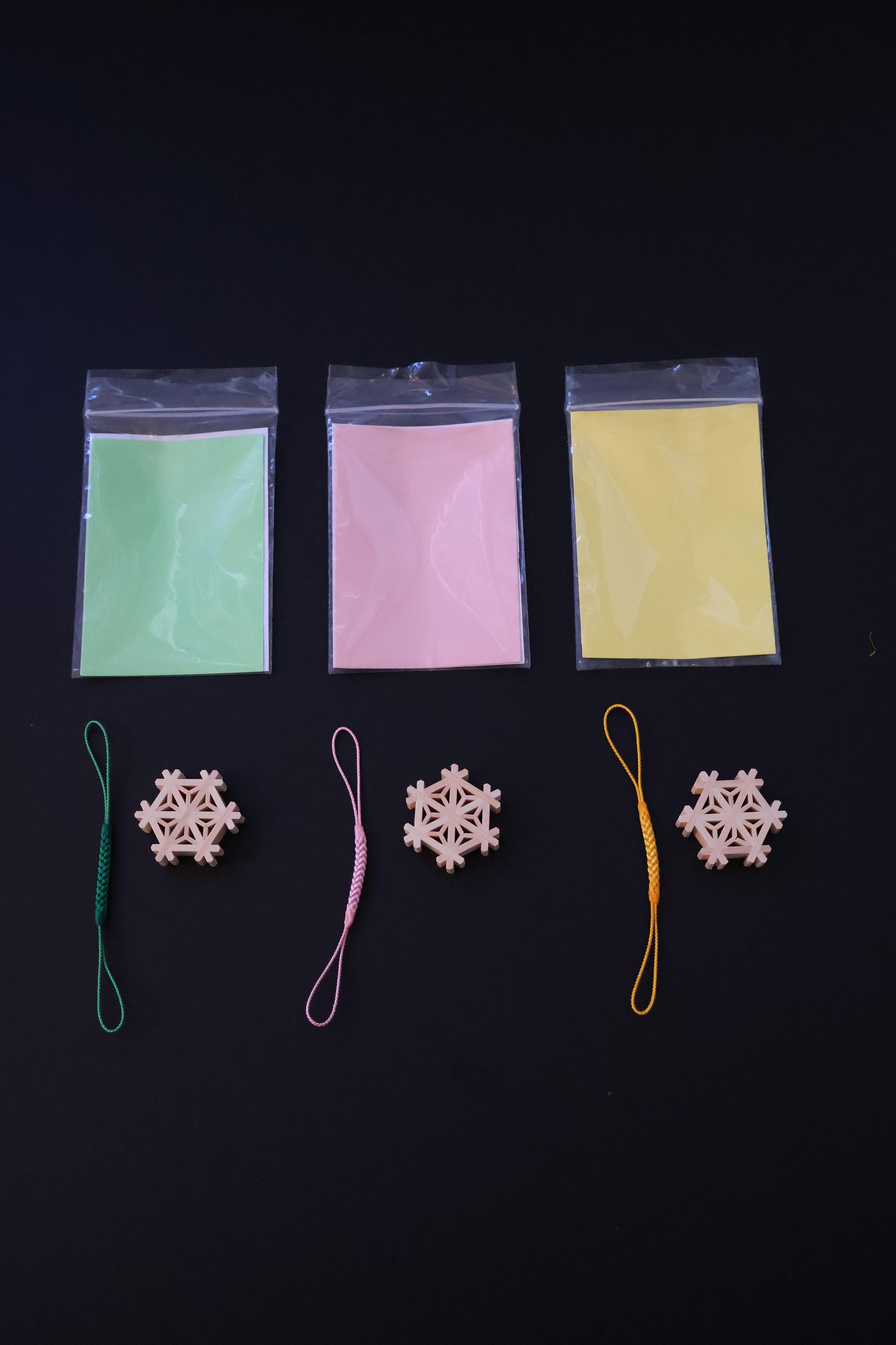 組子お守りキーホルダー｜Kumiko Lucky Charm Keychain | 鹿沼組