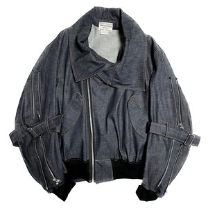 UNFINISHEDボンテージMA-1岡山デニム2023029