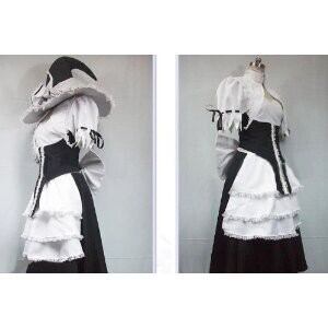 DK1781  高品質コスプレ衣装 東方Project 永夜抄　レースフリル 霧雨魔理沙風　コスチューム、コスプレ K1781 東方Project 永夜抄 レースフリル 霧雨魔理沙 風 コスプレ衣装
