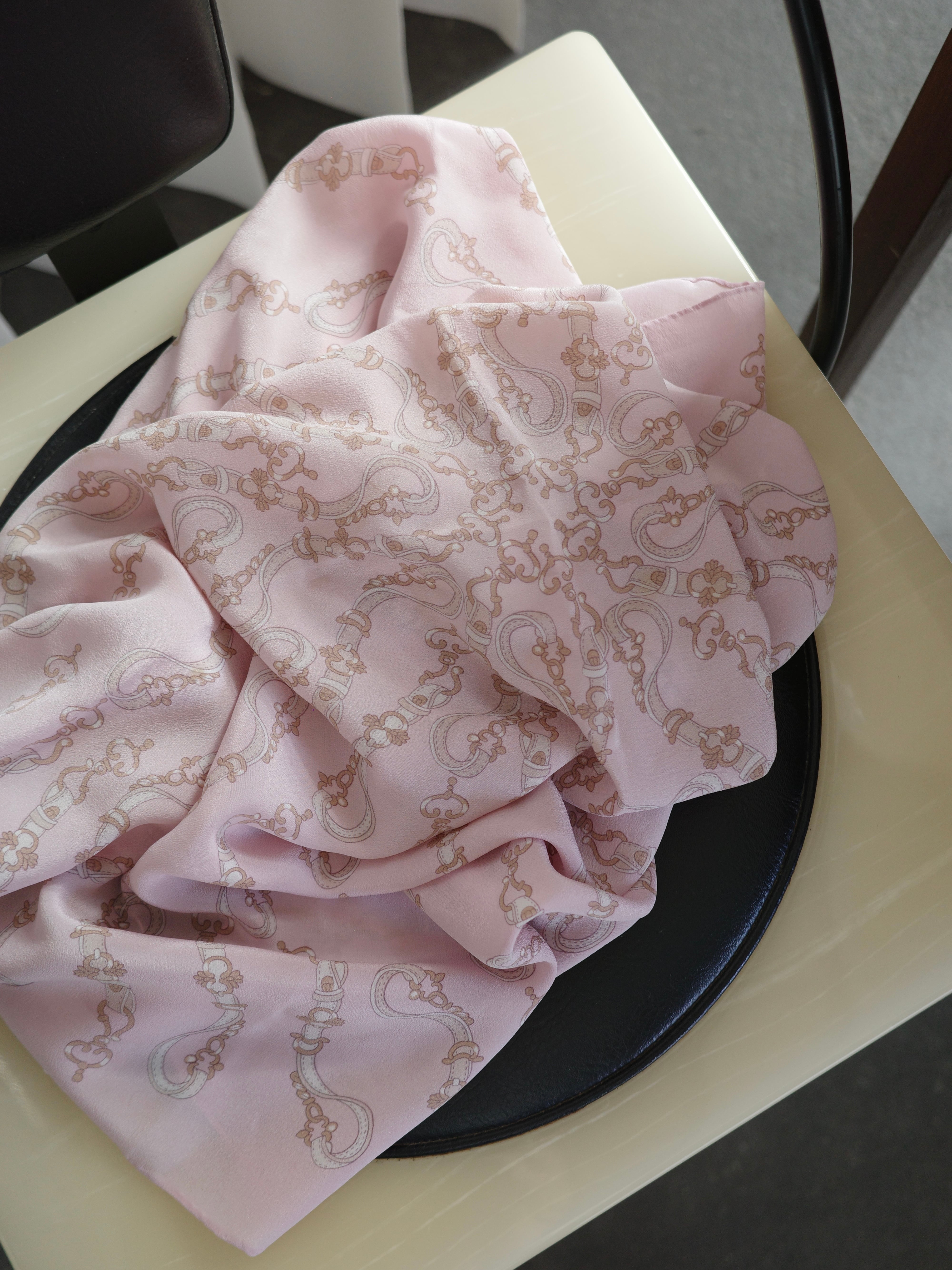 <vintage>romantic chain silk scarf