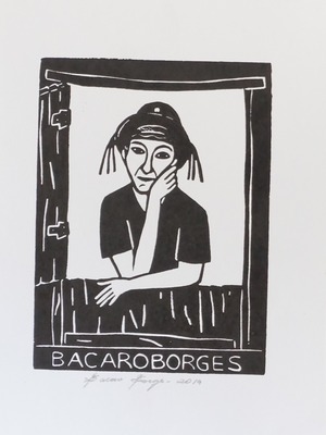 BACARO BORGES バカロ・ボルジェス 木版画 S　【無題】