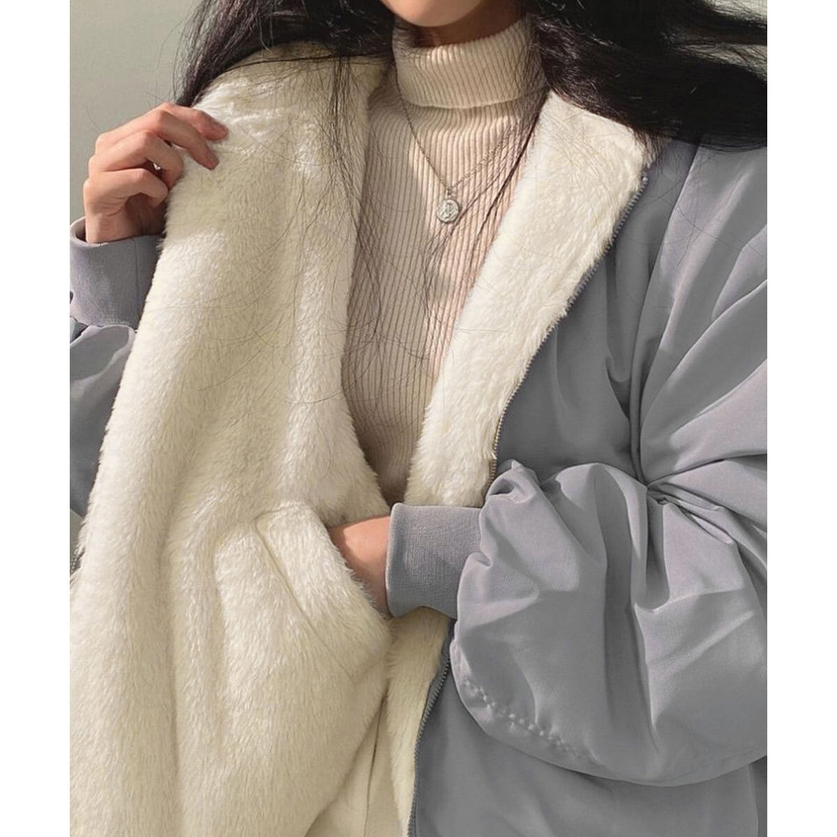 ボアパーカー ジャケット レディース 秋冬 韓国 アウター 大人 カジュアル おしゃれ アメカジ リバーシブル 暖かい ボアブルゾン 防寒 防風 保温 もこもこ ゆったり 裏起毛 厚手 大人可愛い 大人女子