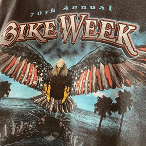 【RETRO VISION】バイク BIKE WEEK 70th スウェット フルジップ  パーカー アメリカ古着