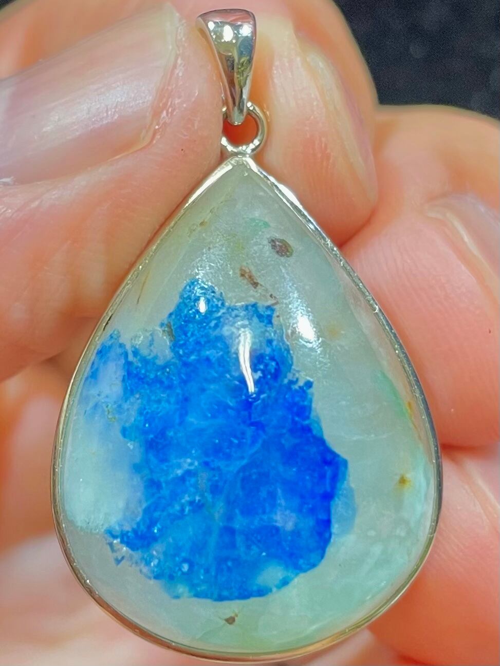 1) 「クリソコラinクオーツ」シルバーPT