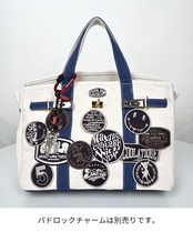-数量限定-【直営限定ITEM】TYPE-A バイカラーワッペンターンロックハンドバッグ　CQ-49510H