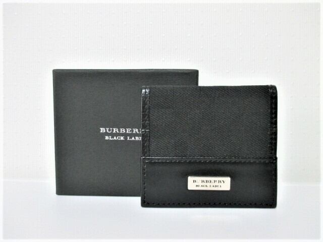 BURBERRY BLACK LABEL バーバリーブラックレーベル コインケース 小銭入れ/メンズ☆ブラック