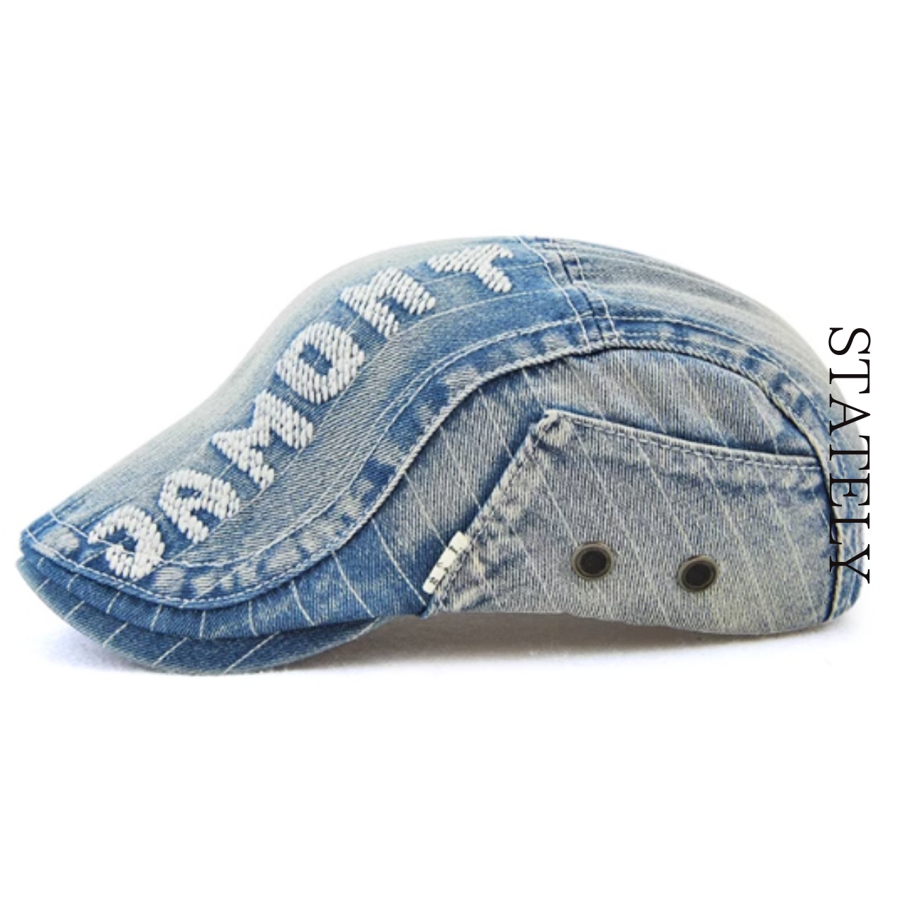 ヒッコリーデニム ロゴハンチング/5color_A02・画像11