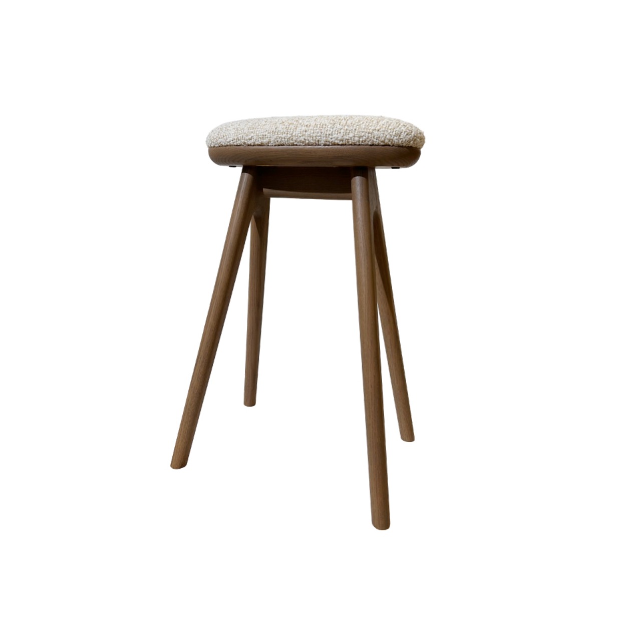 便利に使えるちょい掛けスツール　木部：グレイリッシュブラウン