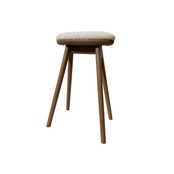 便利に使えるちょい掛けスツール　木部：グレイリッシュブラウン