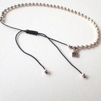 Facet Ball Chain Anklet with Cord（メンズ/レディース）