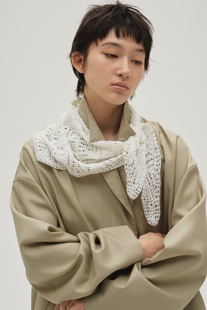 TODAYFUL Crochet Lace Scarf クロシェレーススカーフ Ecru
