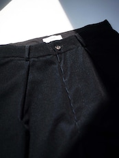 itochi【予約item】 - Wool & Cashmere corduroy tuck slacks / midnight