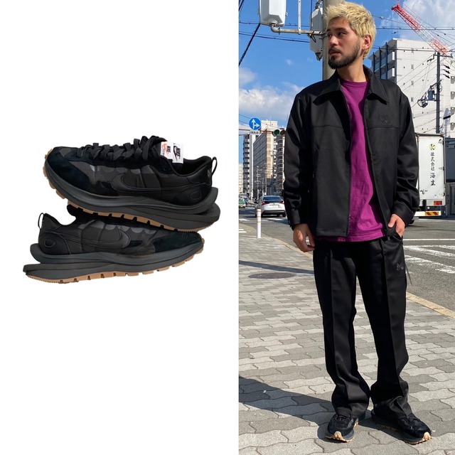 NIKE × sacai VAPOR WAFFLE BLACK GUM DD1875-001 28.5cm 69862