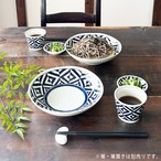 そば用食器  江戸紋様 二人用 ざるそばセット
