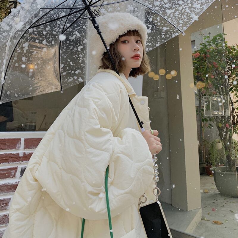 ジャケット オータムウィンターロングルーズスタイル コットン 秋物 冬物 スーパーモール58738712938