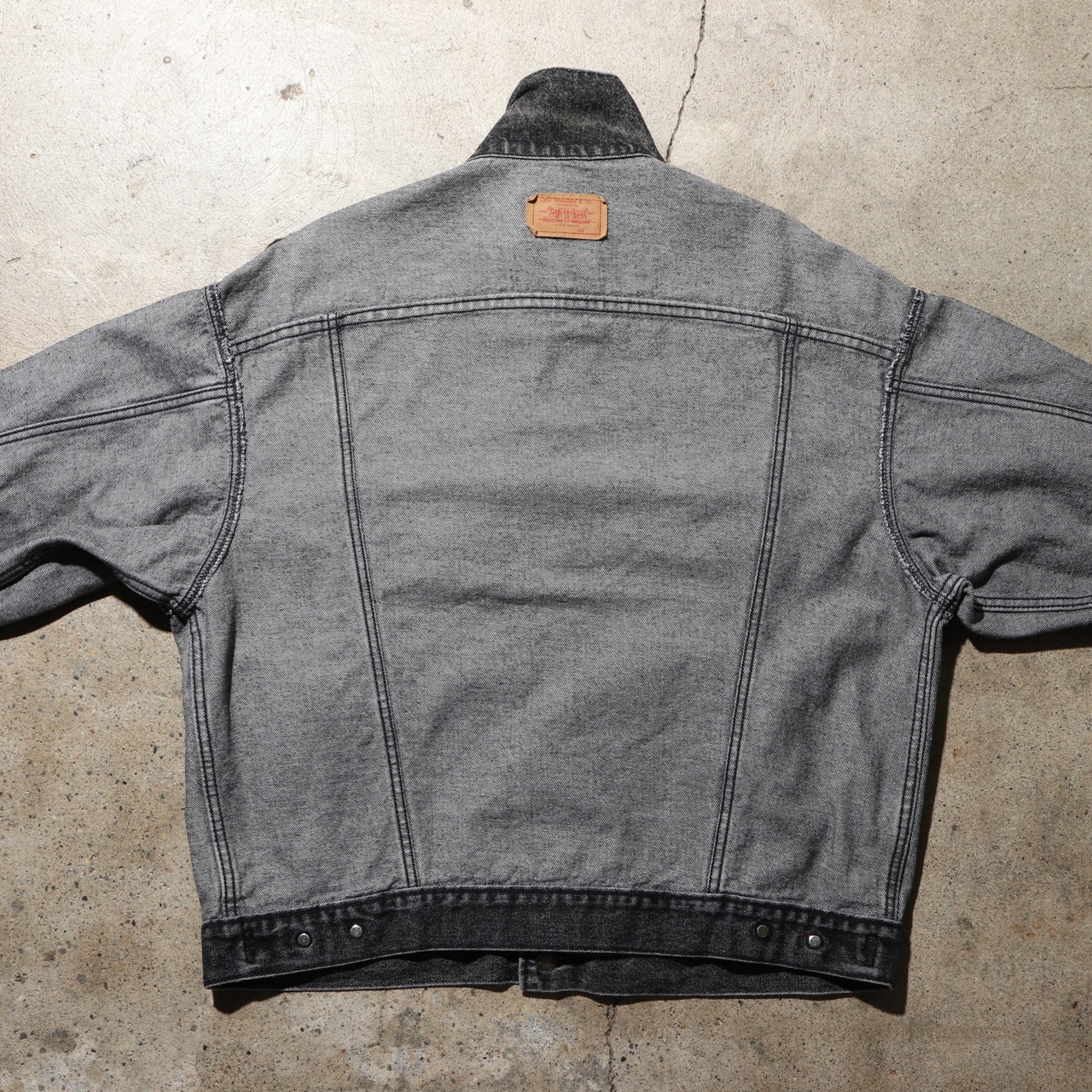 美品 XL 先染め 70507 USA Levi’s ブラックデニムジャケット リーバイス