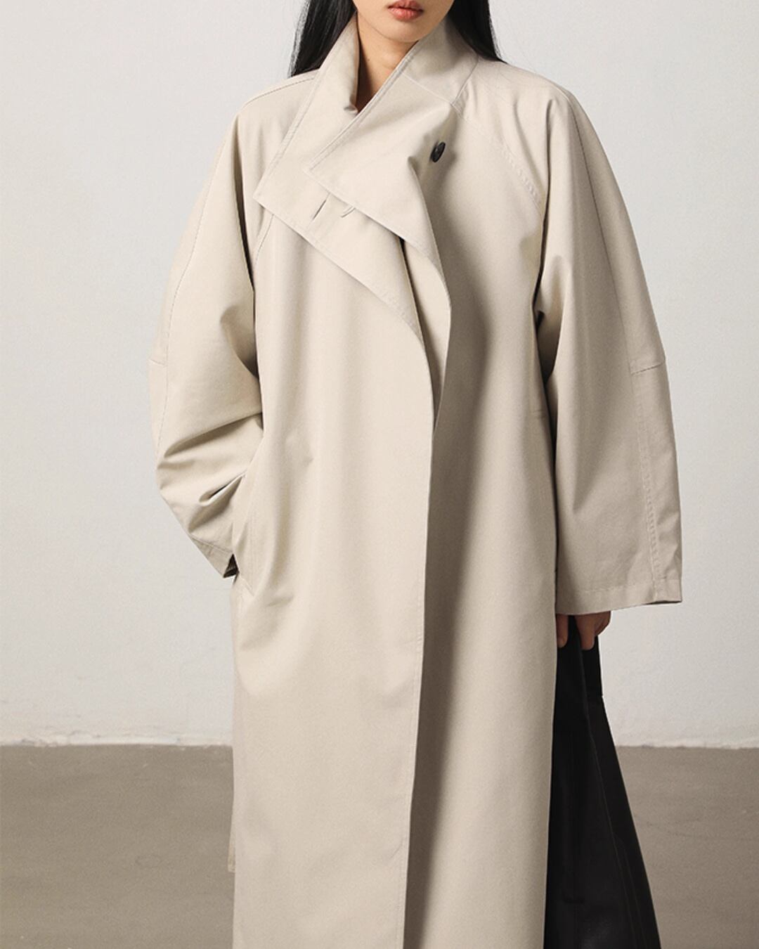 Stand collar spring Coat N1051 | látur 