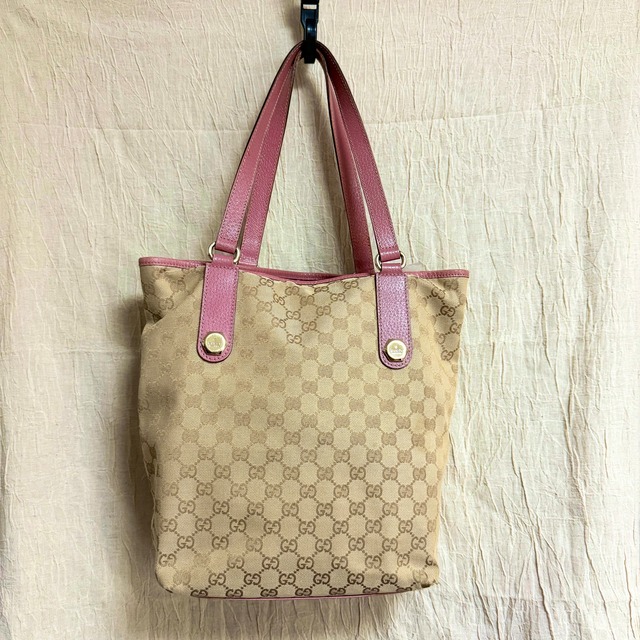 グッチ GUCCI GG柄 トートバック ベージュ ピンク | Vintage Shop 