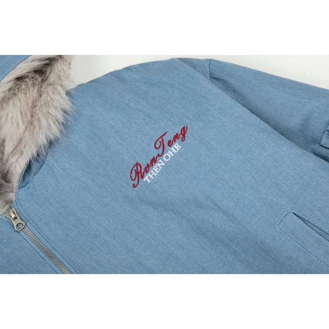 フェイクファーデザインナンバリングブルゾン   R01137