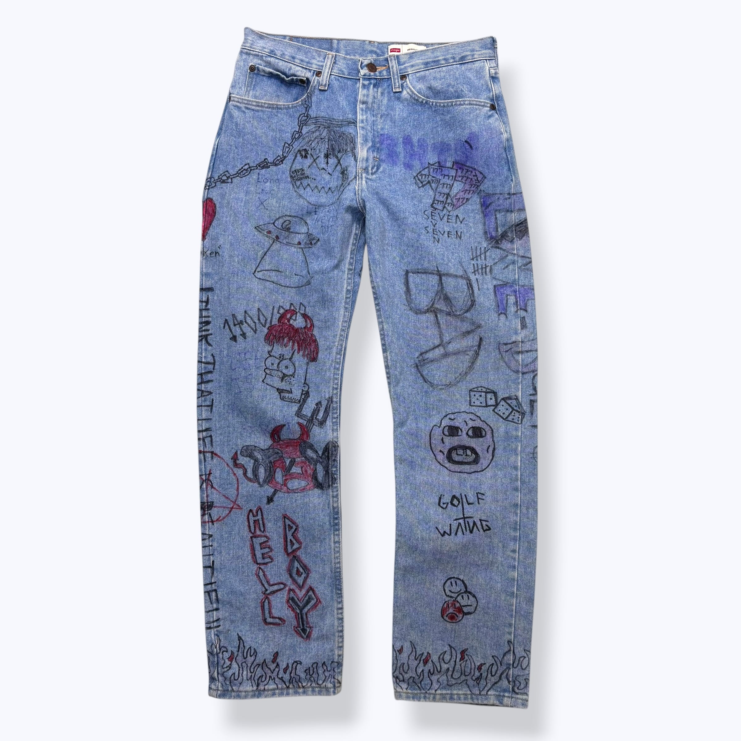 Wrangler Paint Denim Pants 【公式通販】