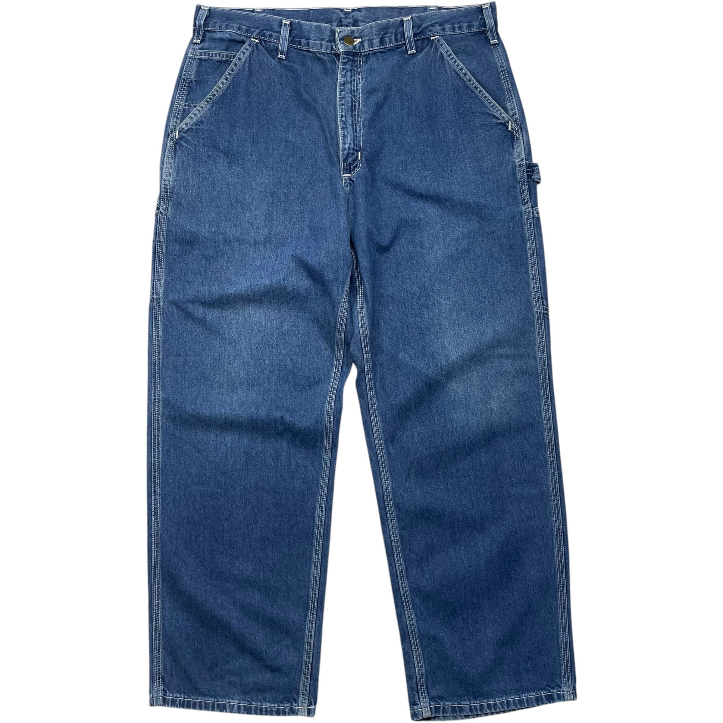 《実寸 W36L30》 Carhartt カーハート デニムパンツ ブルー no.5095