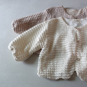 «予約»«jm snail» ワッフルカーディガン 2colors