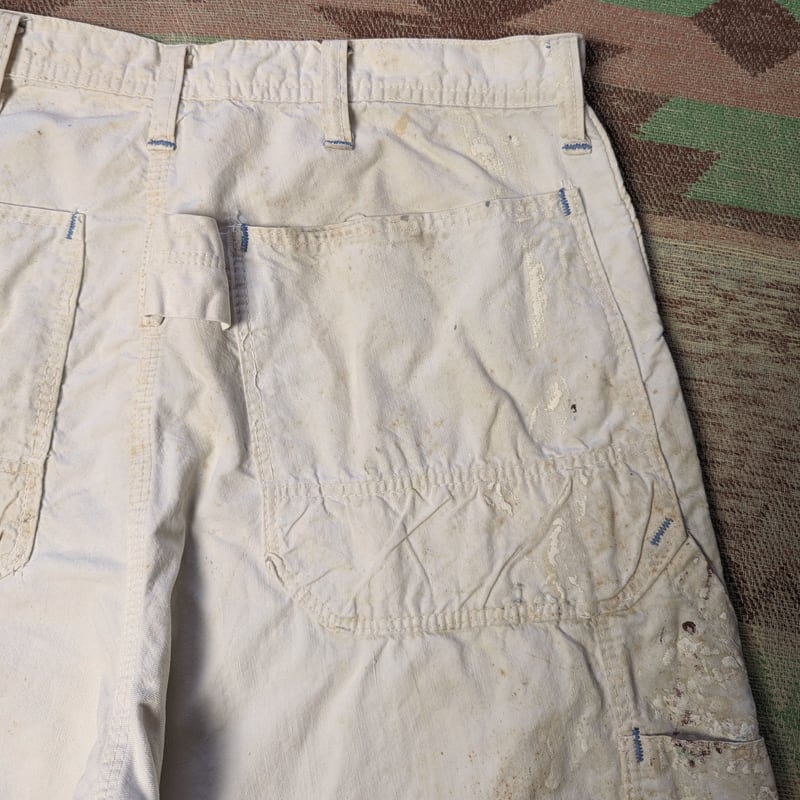 60s Sears White Twill Work Pants (W32) Paint Splatter 60s Sears White Twill Work Pants (W32) Paint Splatter