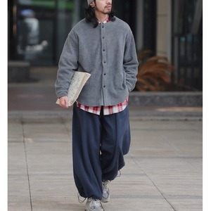 Fleece nocolor cardigan 0366