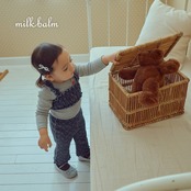 韓国子供服 / 26Autumn / Milkbalm / ブルーム ワッフルパンツ / 女子服 / キッズ服 / 秋服 *XS~XL*