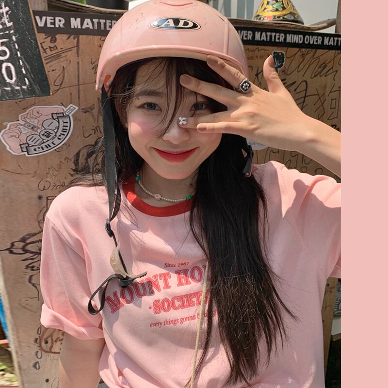 Tシャツ サマールーズスタイル ピンク 夏物 スーパーモール63769566448