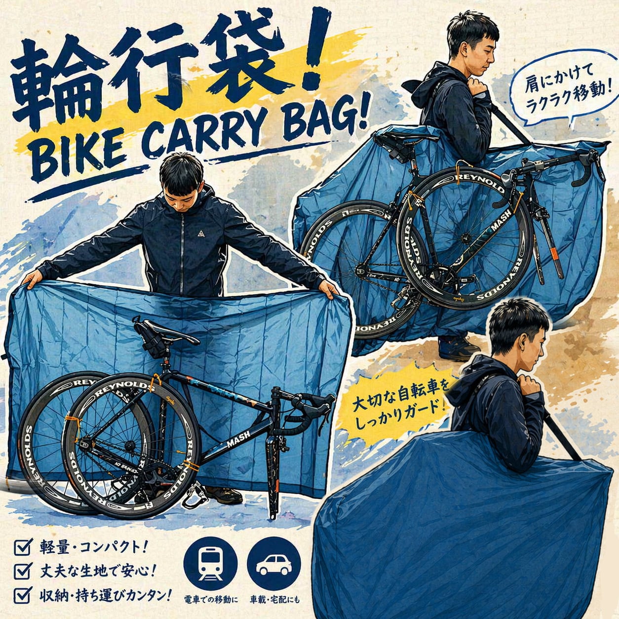 フェアウェザー FAIRWEATHER BIKE CARRY BAG 輪行袋 FAIRWEATHER】 BIKE CARRY BAG (輪行袋) | Humhumhug Online Shop