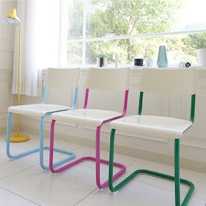 pop color chair 4colors / ポップ カラー チェア チェスカ ダイニング 椅子 韓国家具