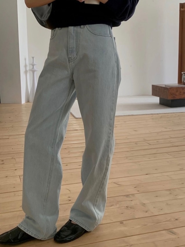 (即納) miel / 125 jacquard denim 1color