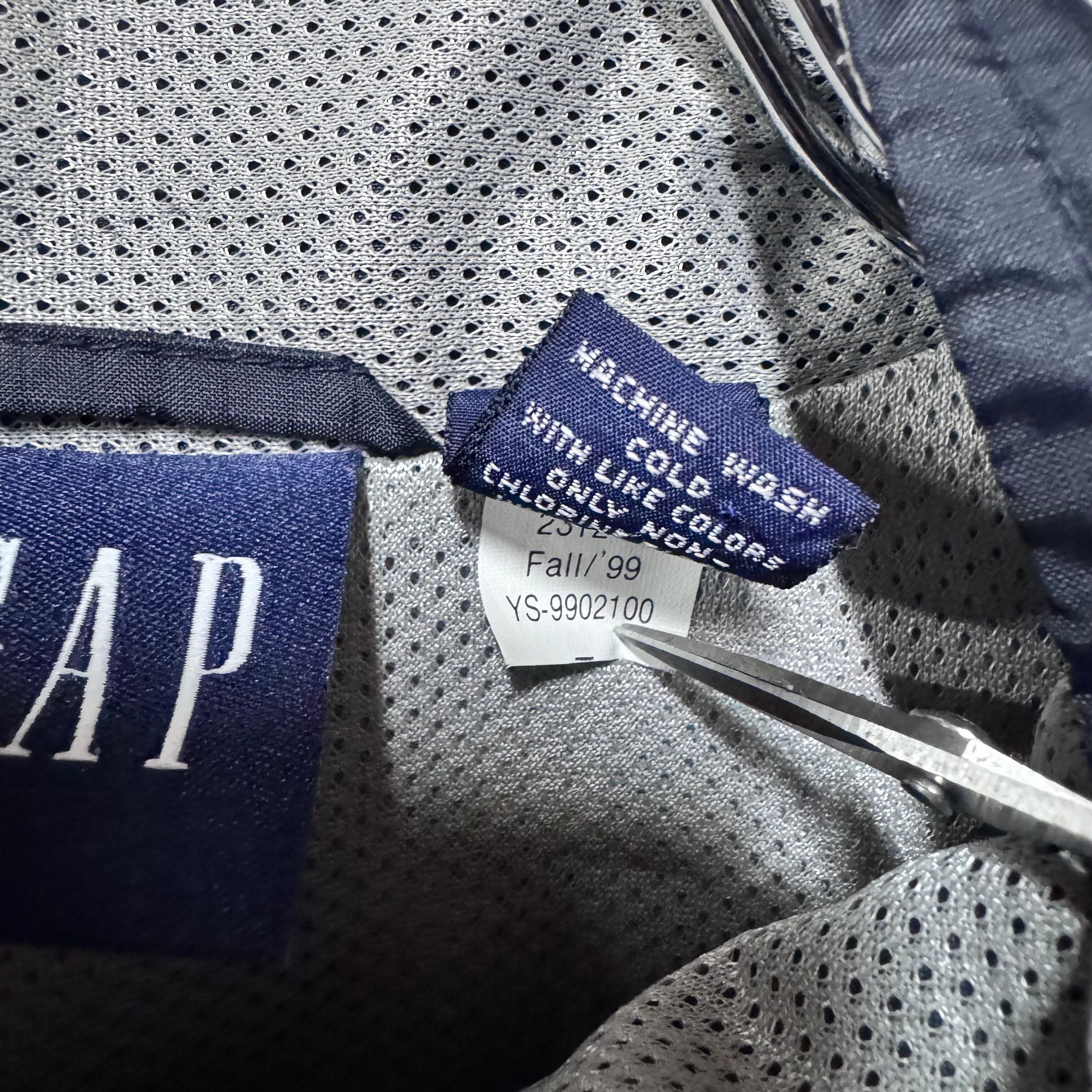 90s OLD GAP ナイロンジップアップベスト ネイビー L | 古着屋 savvy