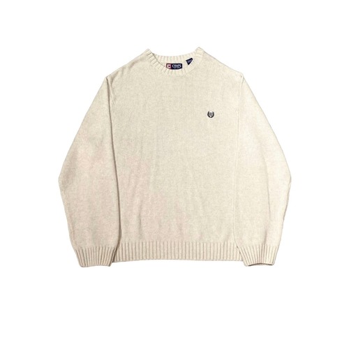 CHAPS - Crewneck Cotton Knit (size-XXL) ¥11000+tax