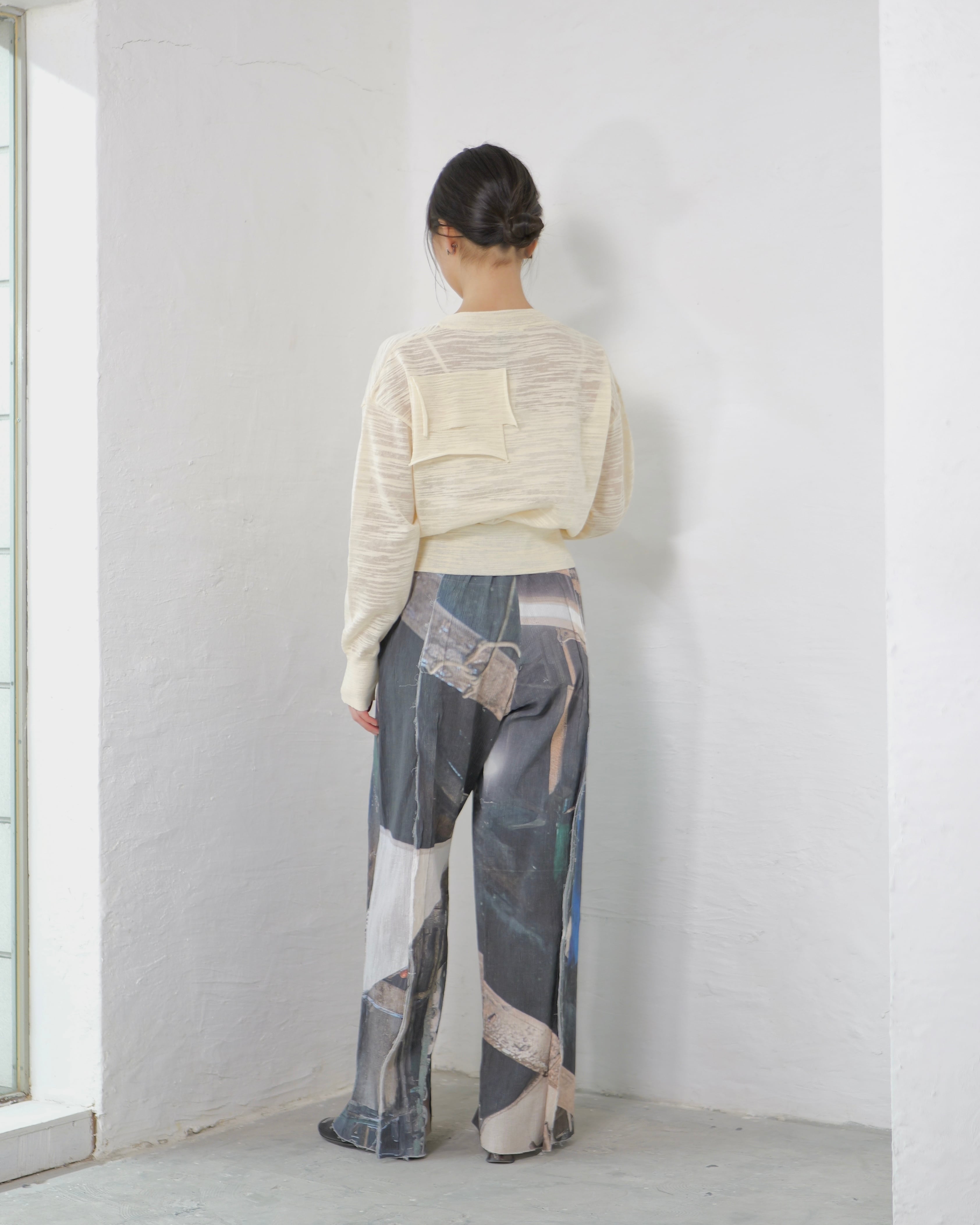 kotoha yokozawa - TD V-NECK SHEER KNIT ：Banana｜シアー／Vネック