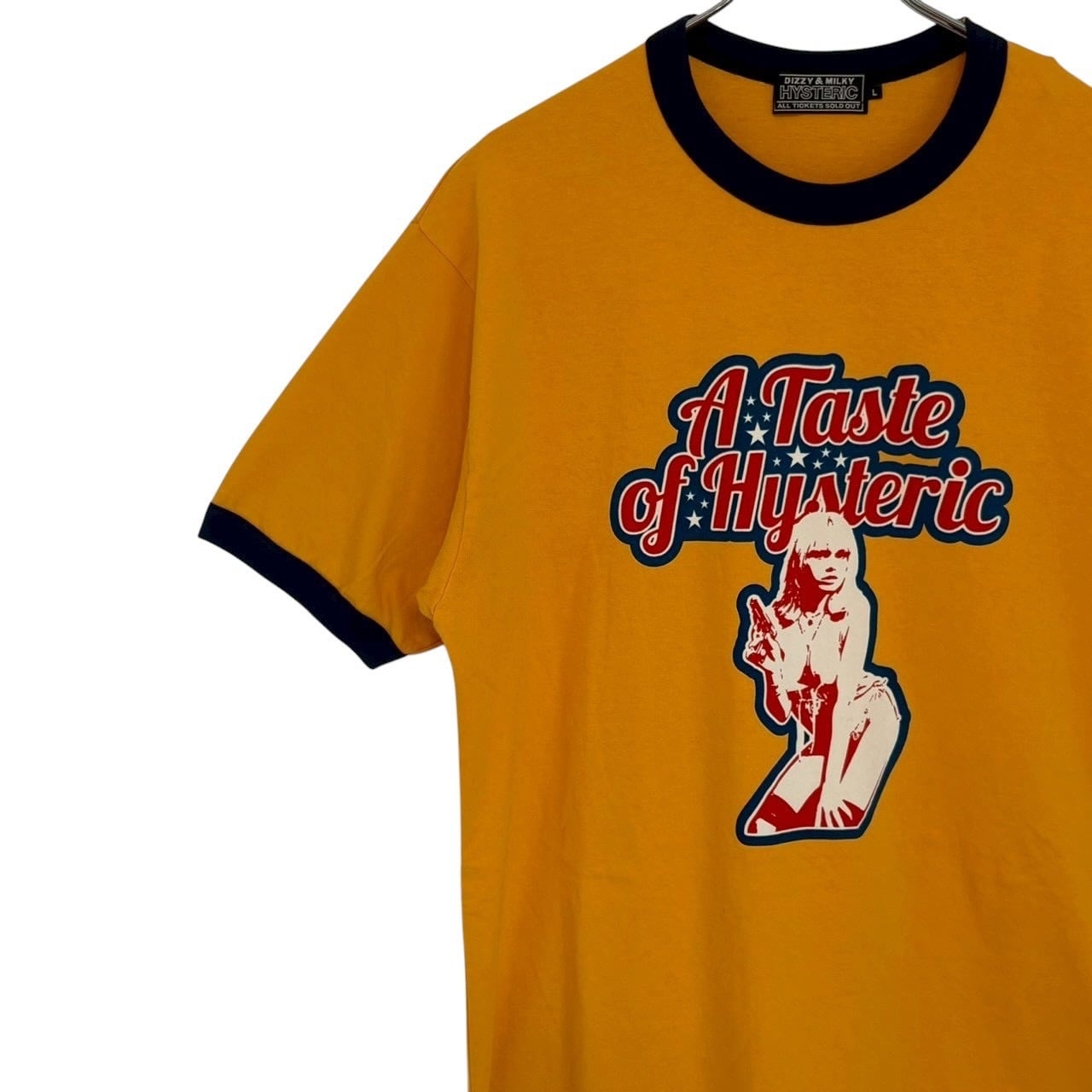HYSTERIC GLAMOUR ヒステリックグラマー Tシャツ L リンガー センター
